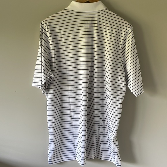 Fairway Greene Barrow Striped Lisle Polo Golf Shirt - Picture 3 of 9